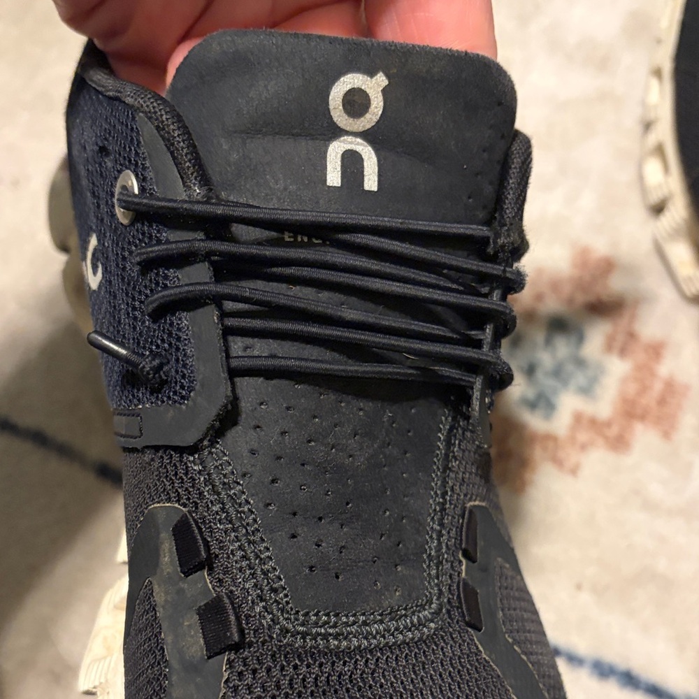 On Running Womens Black and White Sneakers size 6.5 - Picture 9 of 12